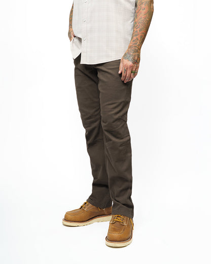 Off The Grid Surplus - Trailblazer Taper Fit Pants - DK BRN - Front left, casual pose