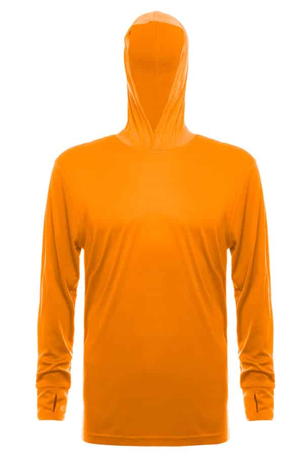 SpectraUSA - UPF 50 Performance Hoody - Front, no model - Safety orange