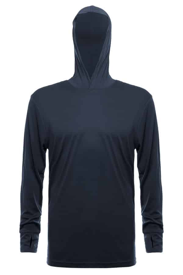 SpectraUSA - UPF 50 Performance Hoody - Front, no model - Steel grey