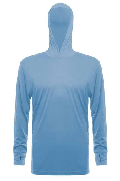 SpectraUSA - UPF 50 Performance Hoody - Front, no model - Light blue