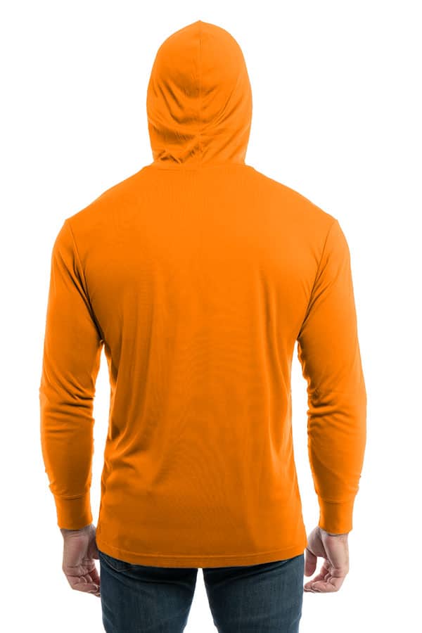 SpectraUSA - UPF 50 Performance Hoody - Back hoodie up - Safety orange