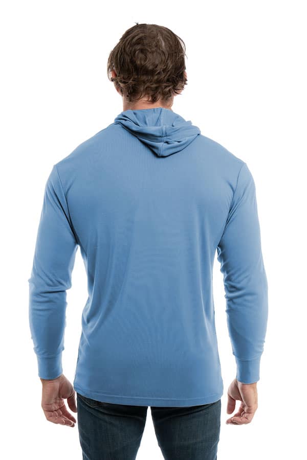SpectraUSA - UPF 50 Performance Hoody - Back - Light blue