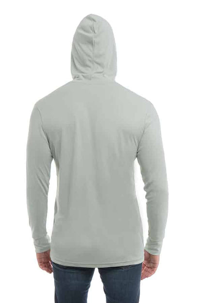SpectraUSA - UPF 50 Performance Hoody - Back, hoodie up - Sage