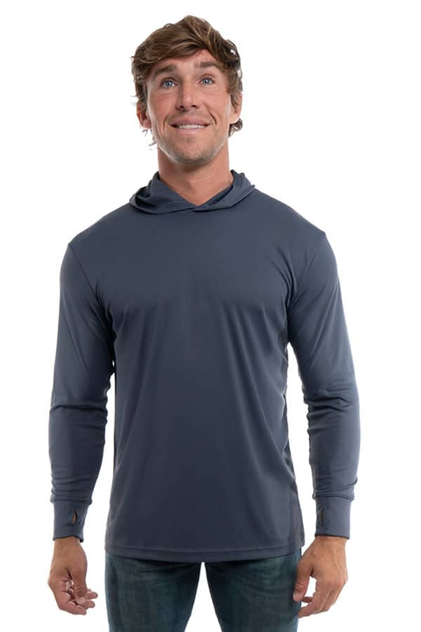SpectraUSA - UPF 50 Performance Hoody - Front - Steel grey