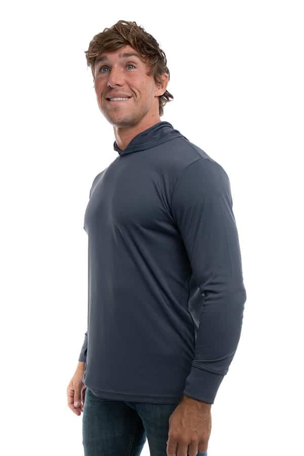 SpectraUSA - UPF 50 Performance Hoody - Front left - Steel grey