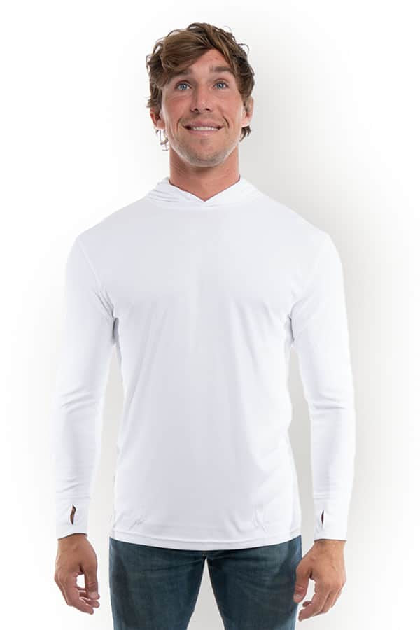 SpectraUSA - UPF 50 Performance Hoody - Front - White