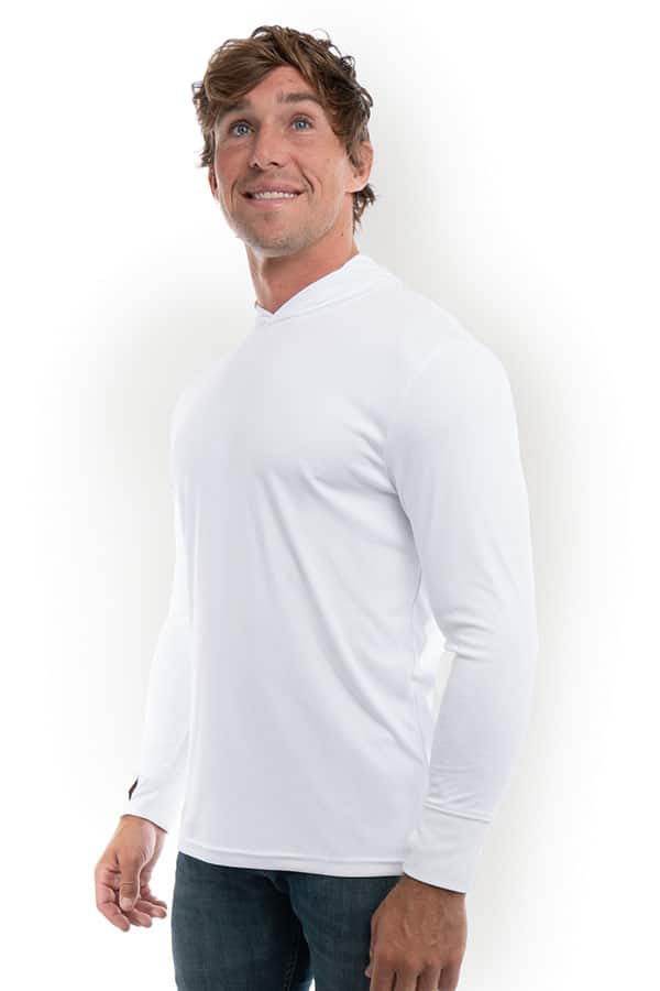 SpectraUSA - UPF 50 Performance Hoody - Front left - White