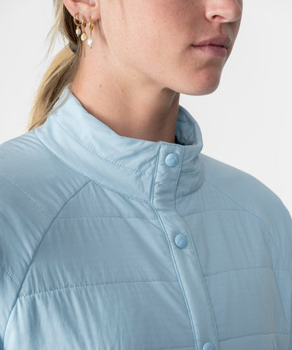 Strafe Outerwear - Highlands Shirt Jacket - Women's - Collar detail - Power blue