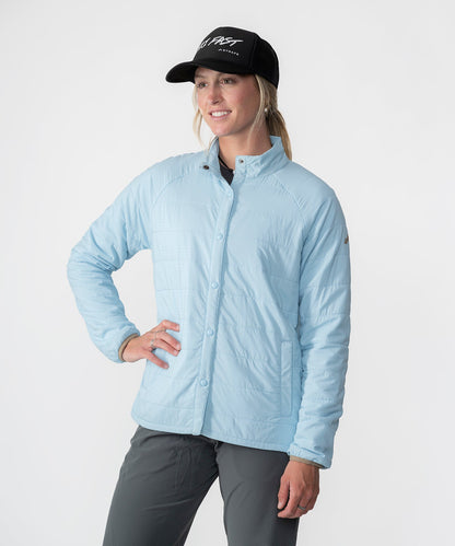 Strafe Outerwear - Highlands Shirt Jacket - Women's - Front left - Power blue