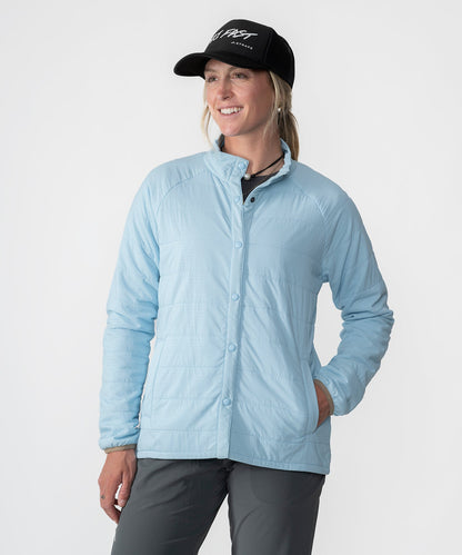 Strafe Outerwear - Highlands Shirt Jacket - Women's - Front left - Power blue