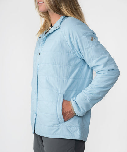 Strafe Outerwear - Highlands Shirt Jacket - Women's - Front left torso - Power blue
