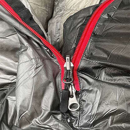 Near Zero Outdoor Gear - ZERO Mummy Sleeping Bag - Double zipper detail