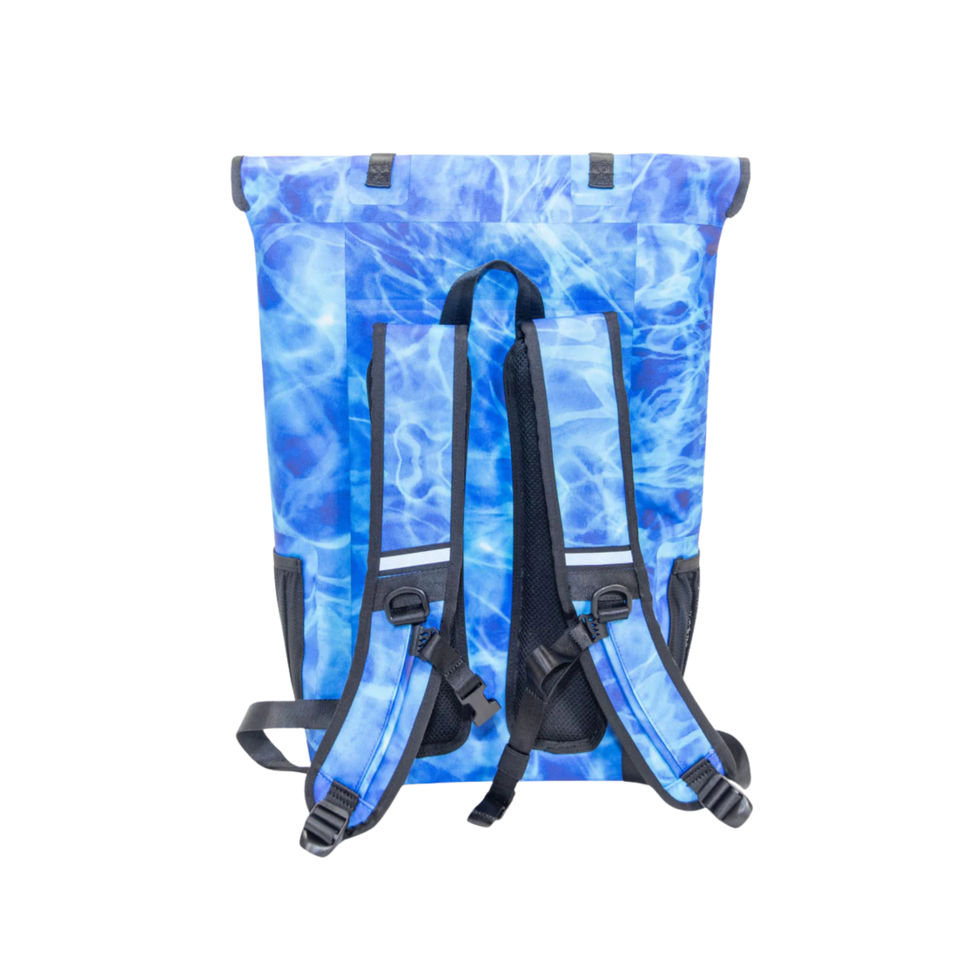 Dry Pocket - Waterproof Floating Cooler Backpack Dry Bag - Aqua Blue - Shoulder straps