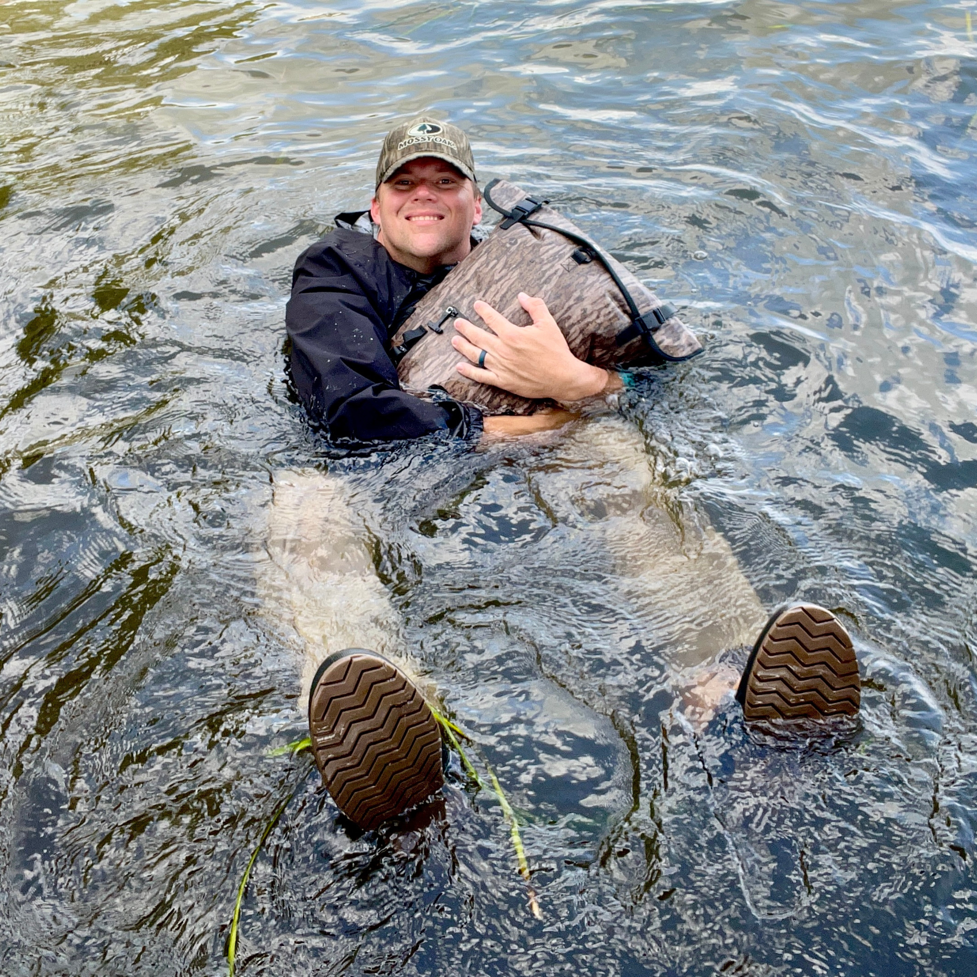 Dry Pocket - Waterproof Floating Cooler Backpack Dry Bag - Dark Grey - Floatation device functionality