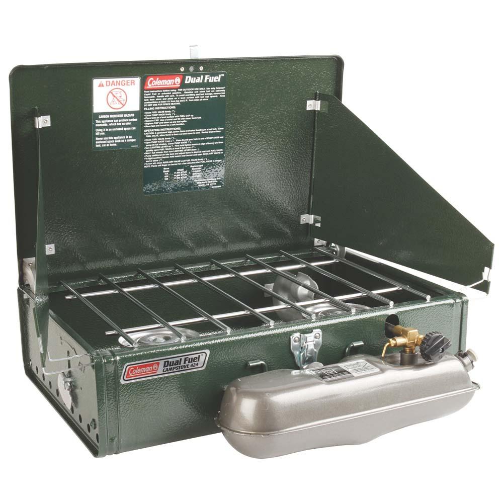 Coleman - Coleman Dual Fuel 2 Burner Stove - Front left