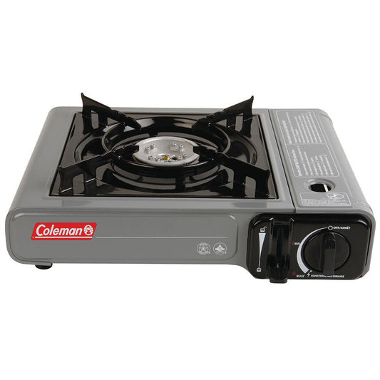 Coleman - Coleman Table Top 1 Burner Butane Camping Stove - Grey
