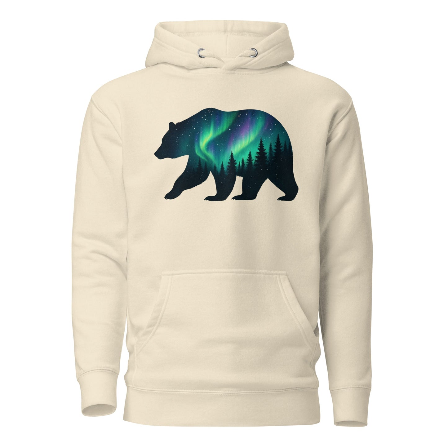 Trail Tide Co - Aurora Bear Hoodie - Front - Bone