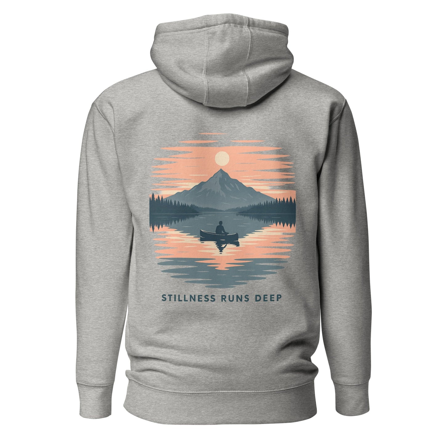 Trail Tide Co - Highwater Horizon Hoodie - Back - Carbon Grey