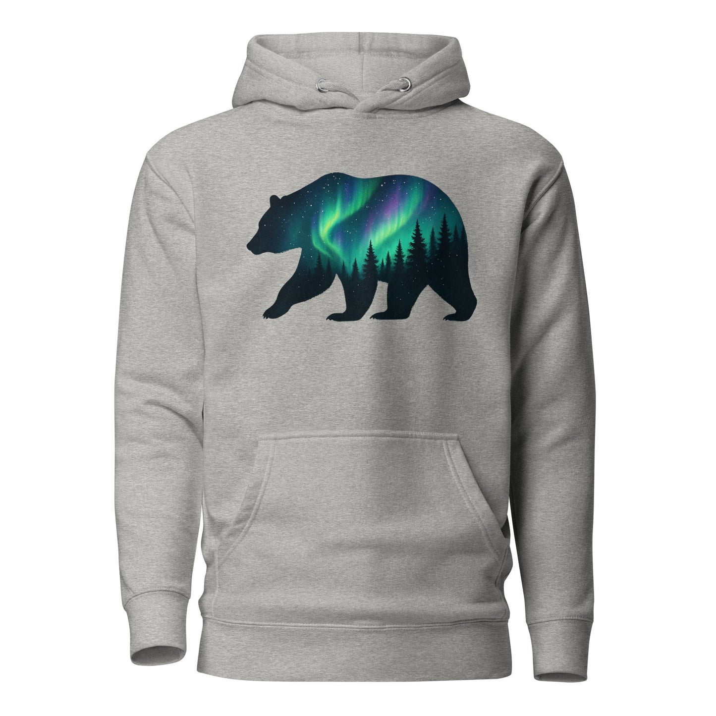 Trail Tide Co - Aurora Bear Hoodie - Front - Carbon Grey