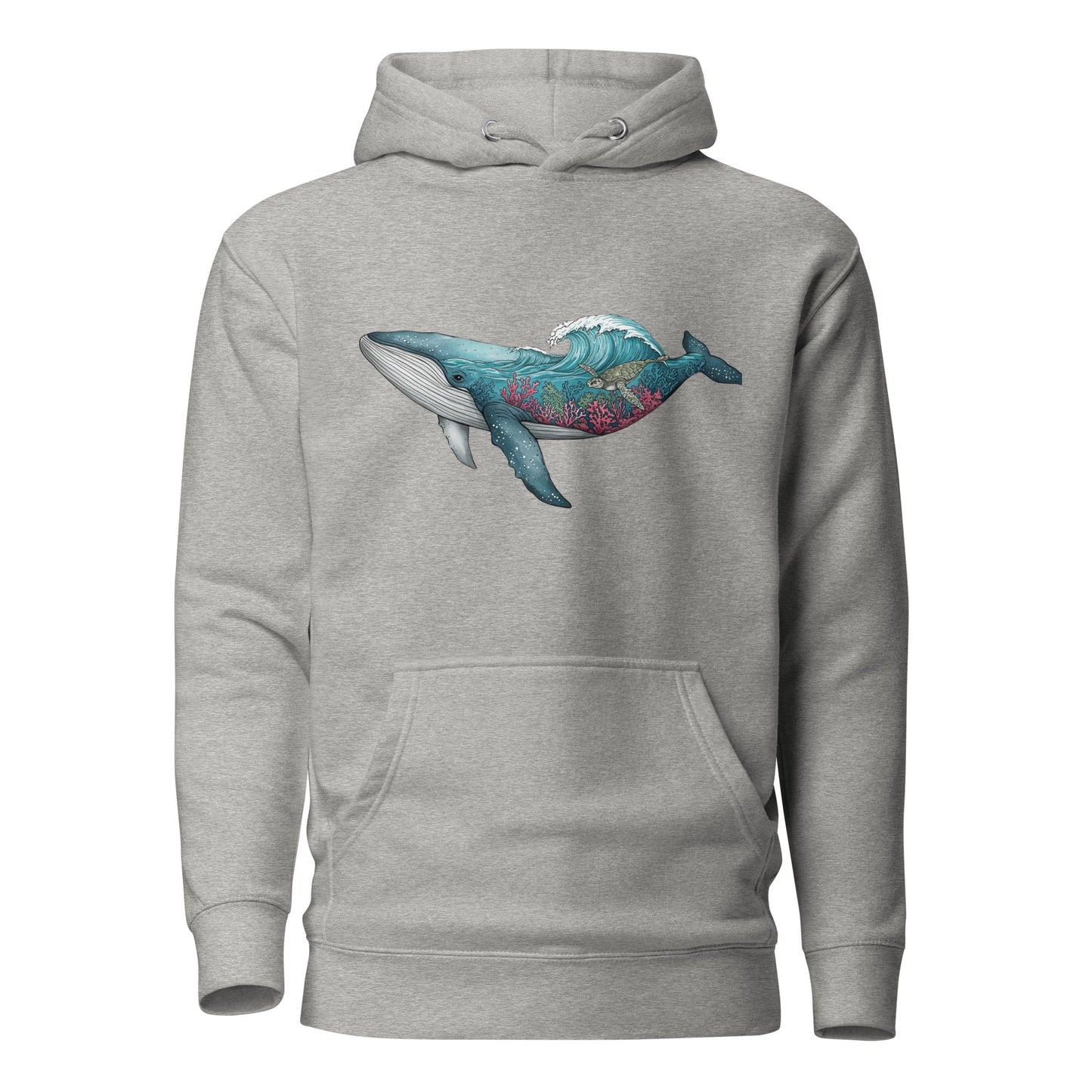 Trail Tide Co - Reef Rider Hoodie - Front - Carbon Grey