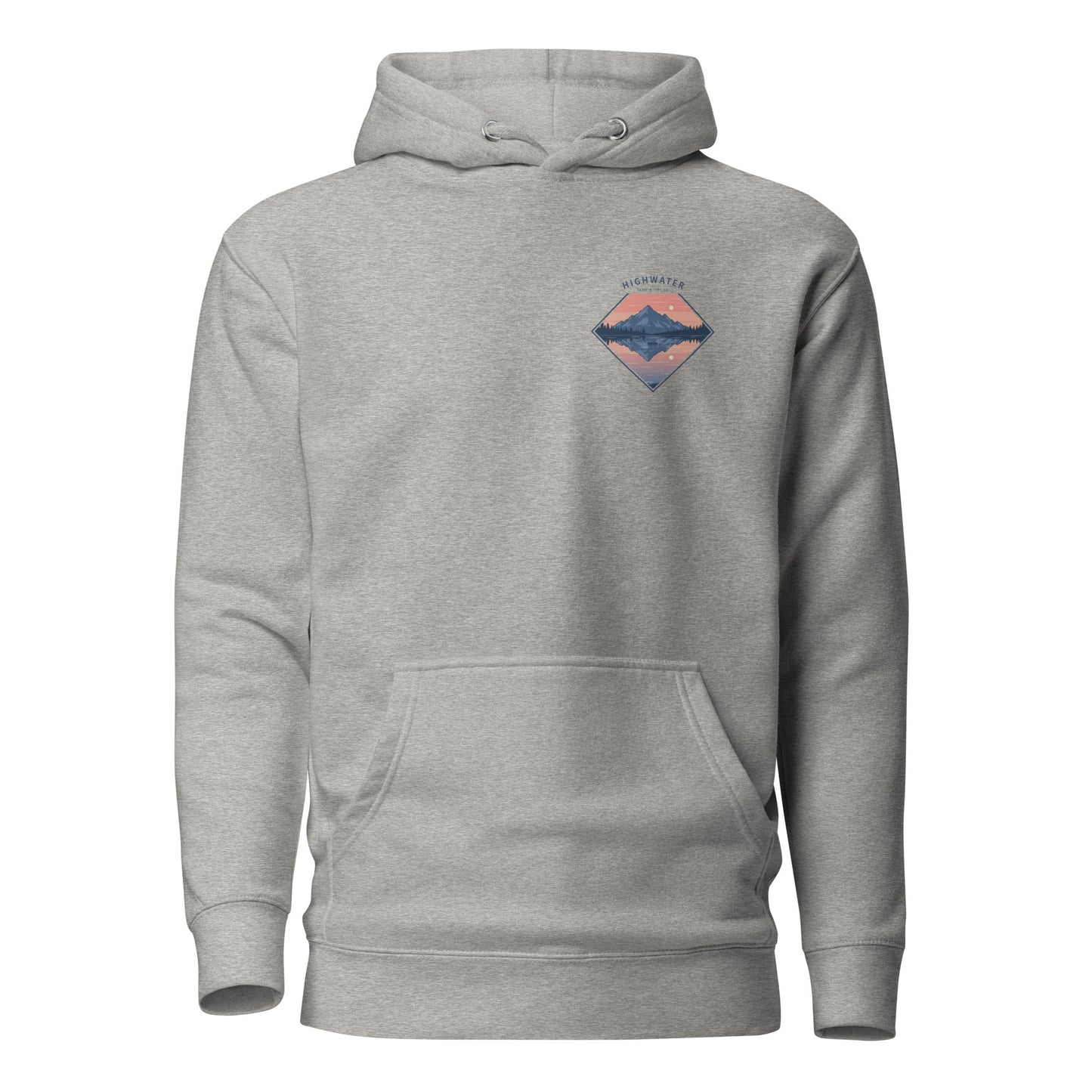 Trail Tide Co - Highwater Horizon Hoodie - Front - Carbon Grey