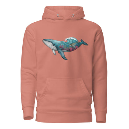 Trail Tide Co - Reef Rider Hoodie - Front - Dusty Rose