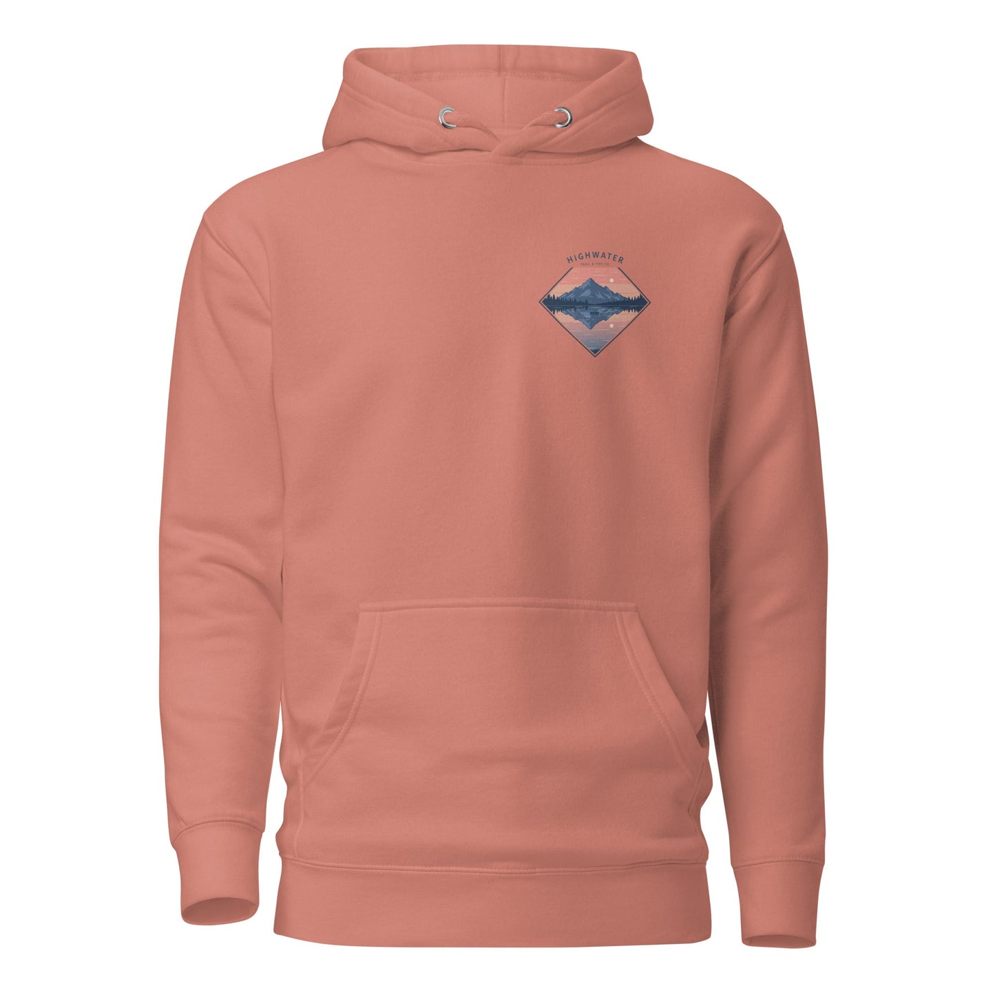 Trail Tide Co - Highwater Horizon Hoodie - Front - Dusty Rose