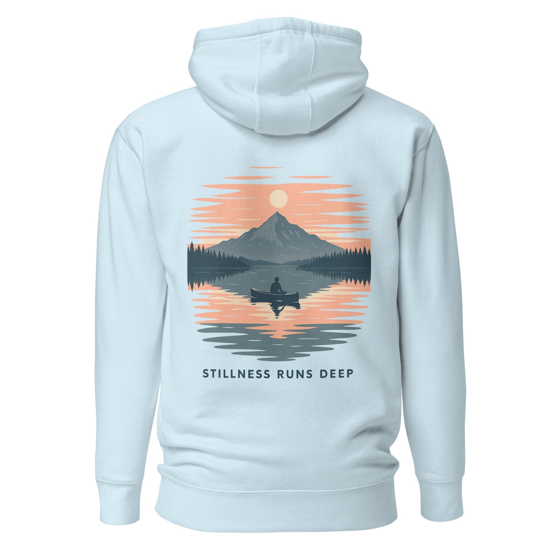 Trail Tide Co - Highwater Horizon Hoodie - Back - Sky Blue