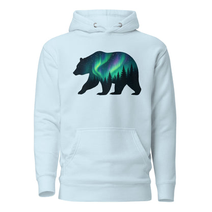 Trail Tide Co - Aurora Bear Hoodie - Front - Sky Blue