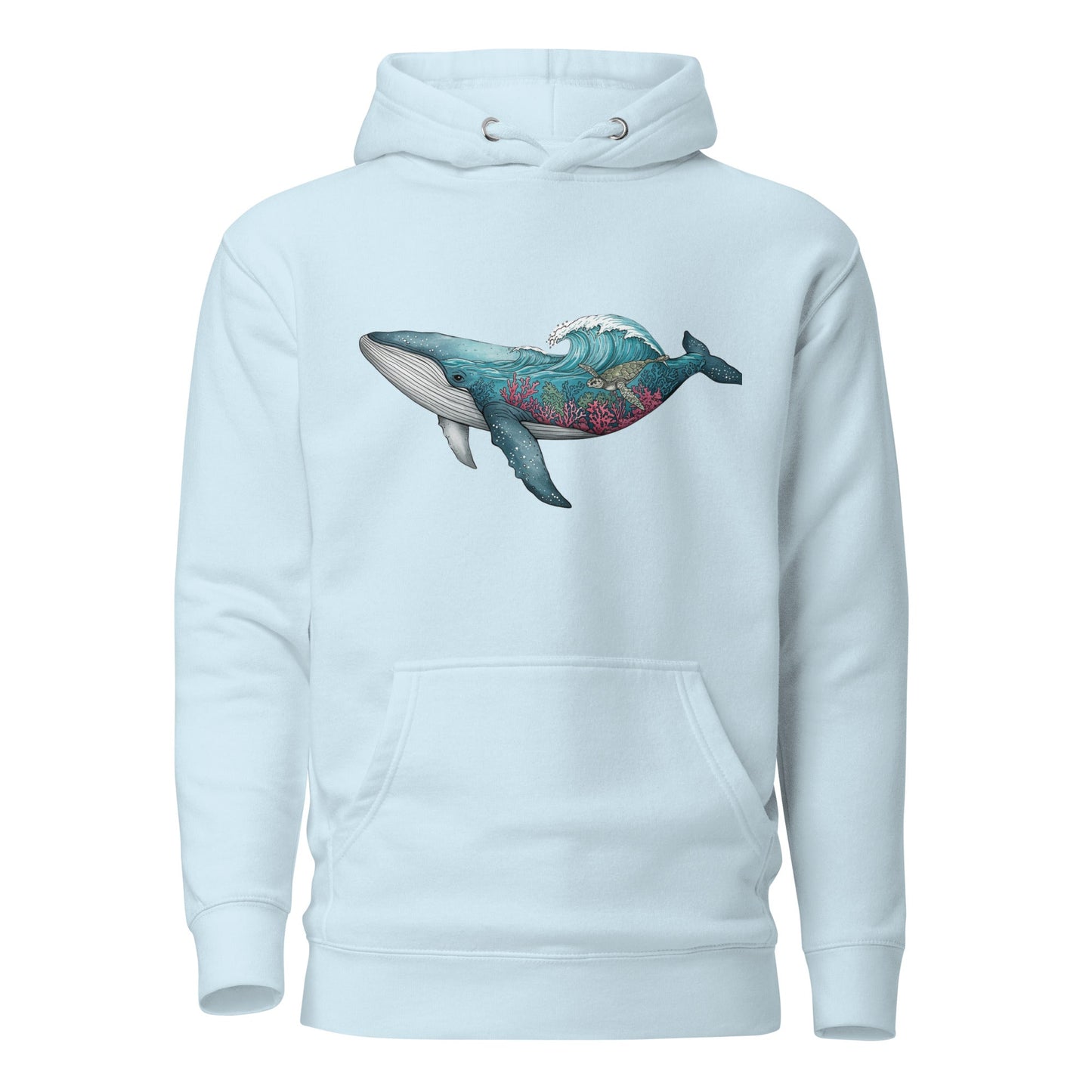 Trail Tide Co - Reef Rider Hoodie - Front - Sky Blue
