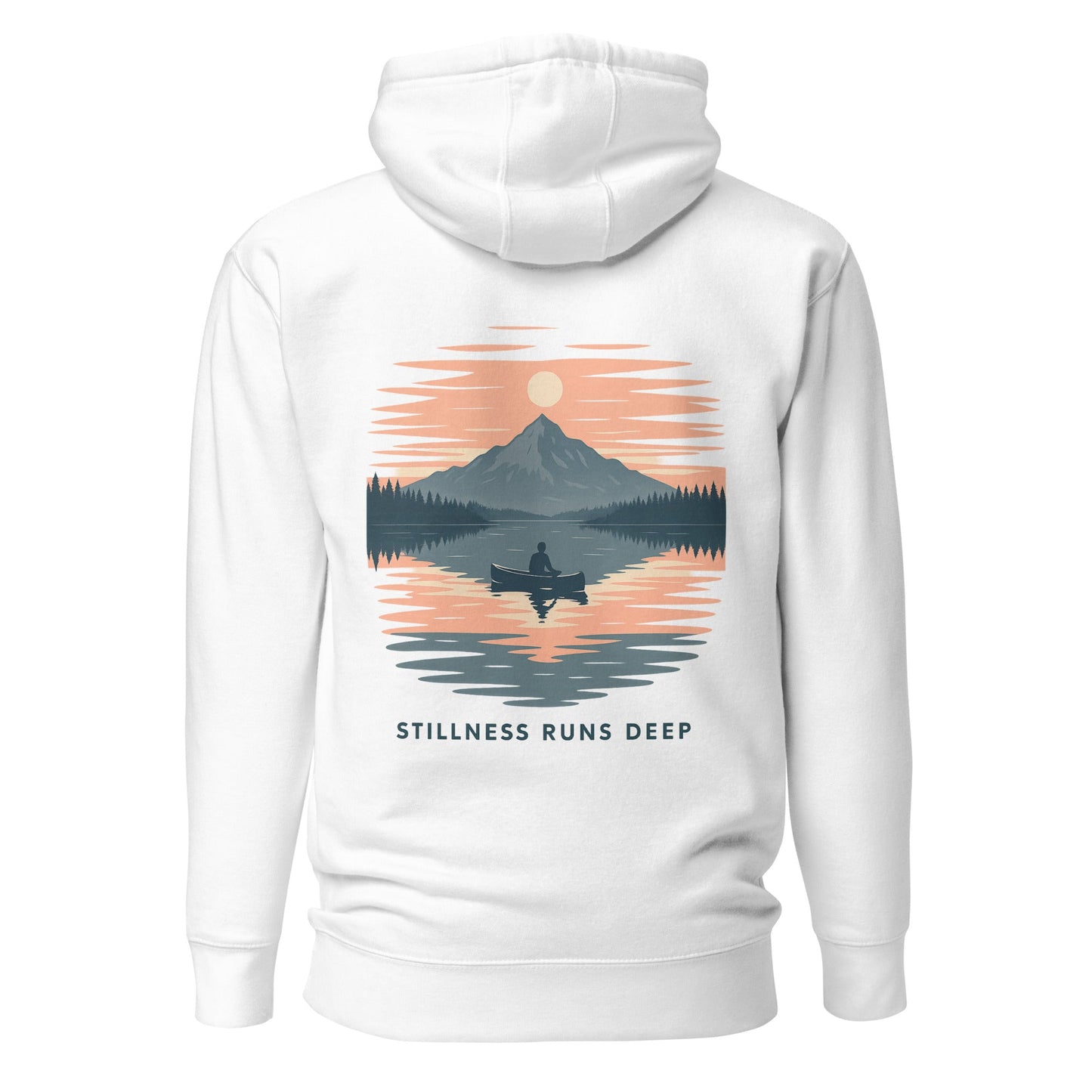 Trail Tide Co - Highwater Horizon Hoodie - Back - White