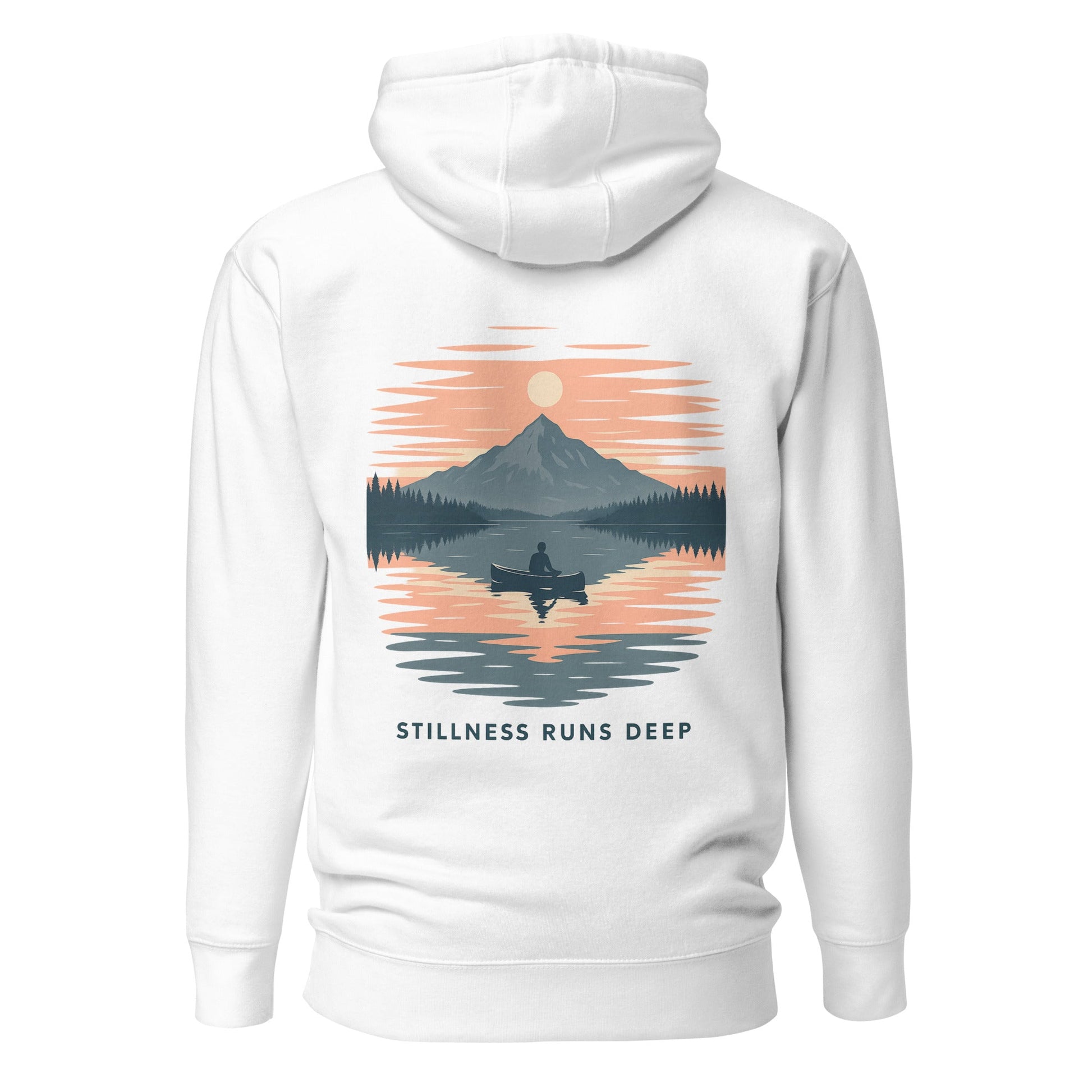 Trail Tide Co - Highwater Horizon Hoodie - Back - White