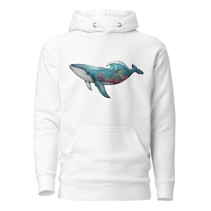 Trail Tide Co - Reef Rider Hoodie - Front - White