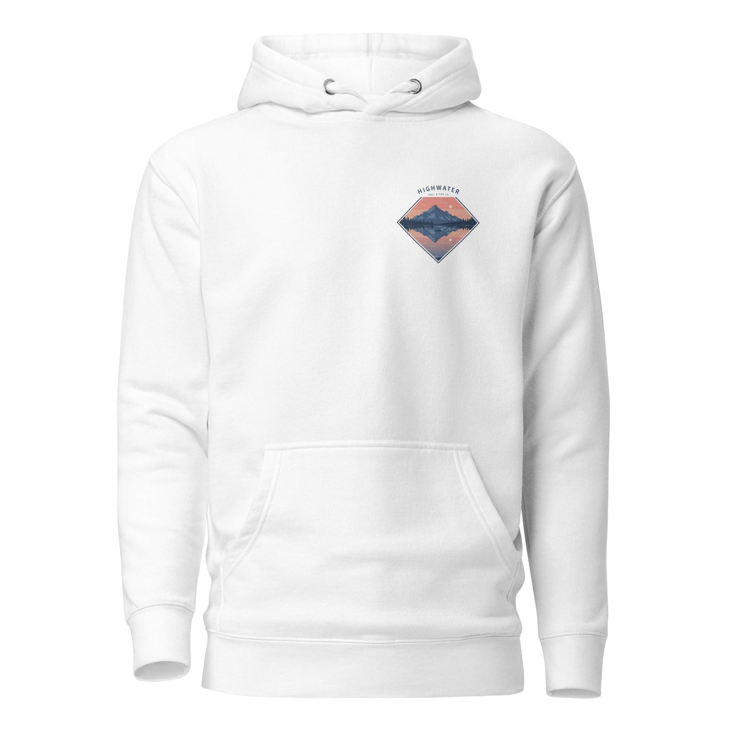 Trail Tide Co - Highwater Horizon Hoodie - Front - White