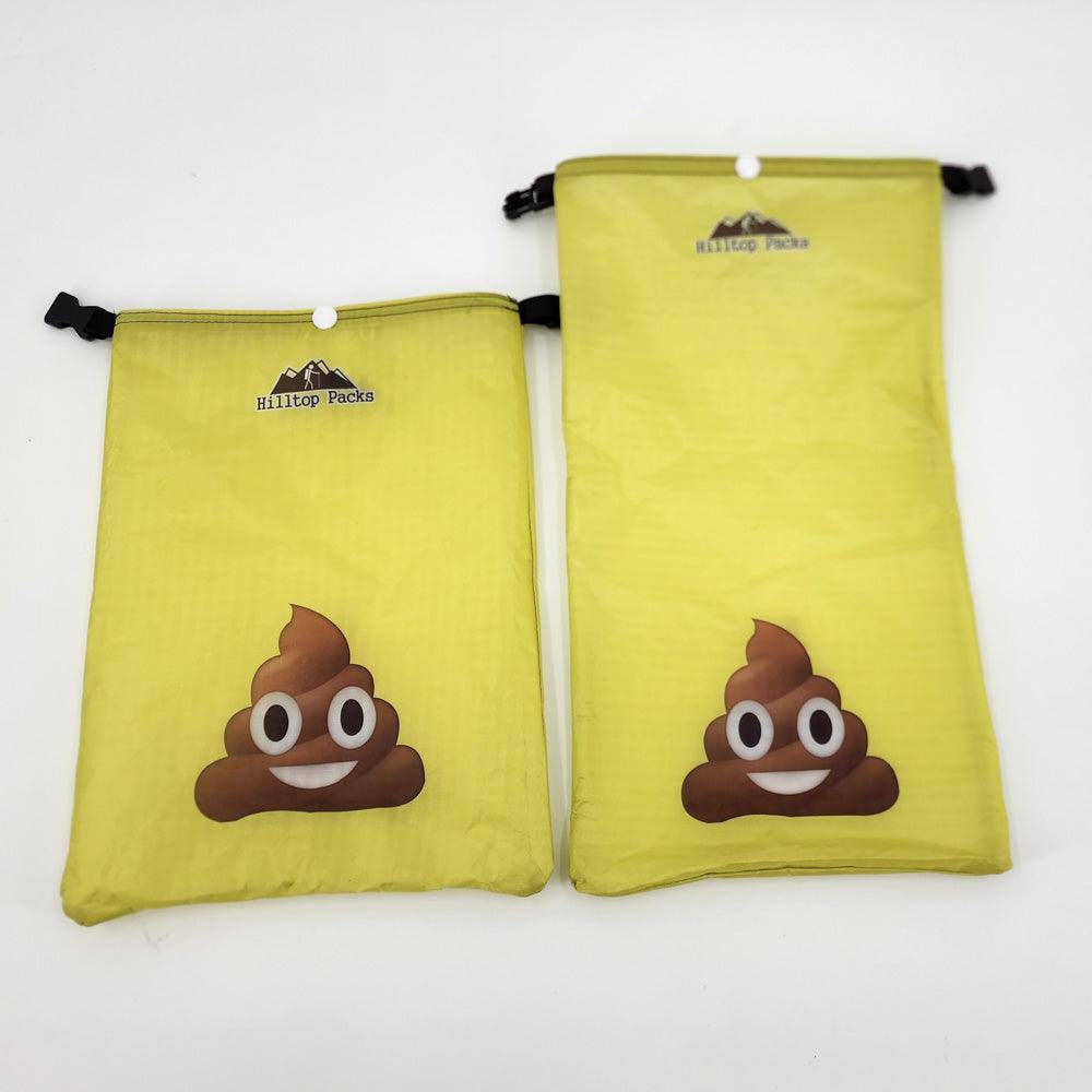 Hilltop Packs LLC - Ultralight Ditty Dry Bags - Challenge D50T fabric - Yellow, poop, small & medium long