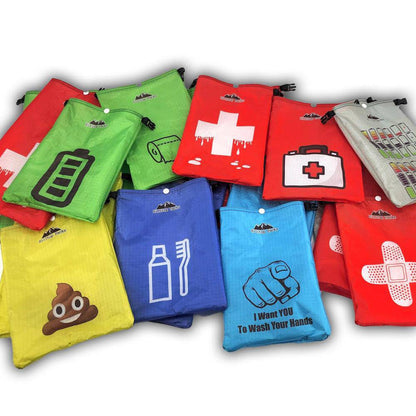 Hilltop Packs LLC - Ultralight Ditty Dry Bags - Challenge D50T fabric - Various colors, graphics and sizes