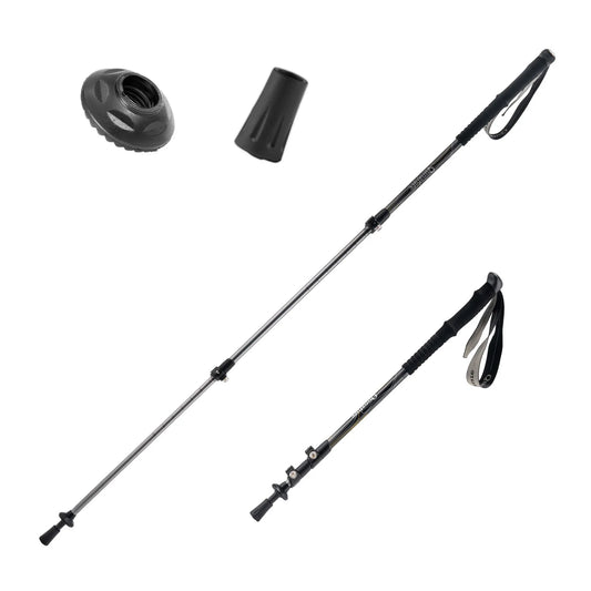 Qunature Global - Ultra-Light 3-Section Trekking Pole - Parts - Obsidian Black