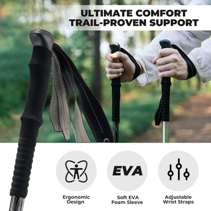 Qunature Global - Ultra-Light 3-Section Trekking Pole - Grip details