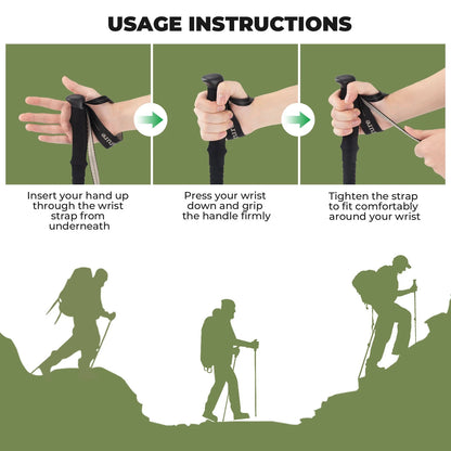 Qunature Global - Ultra-Light 3-Section Trekking Pole - Strap details
