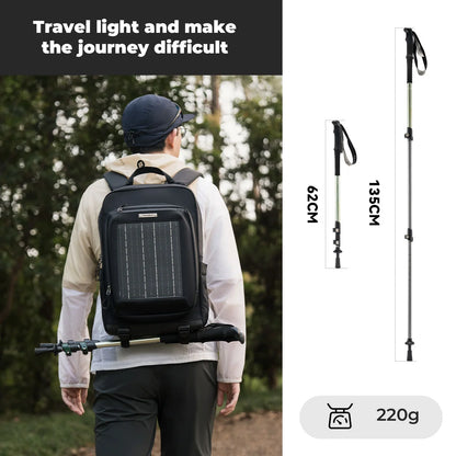 Qunature Global - Ultra-Light 3-Section Trekking Pole - Lengths - Pine Green