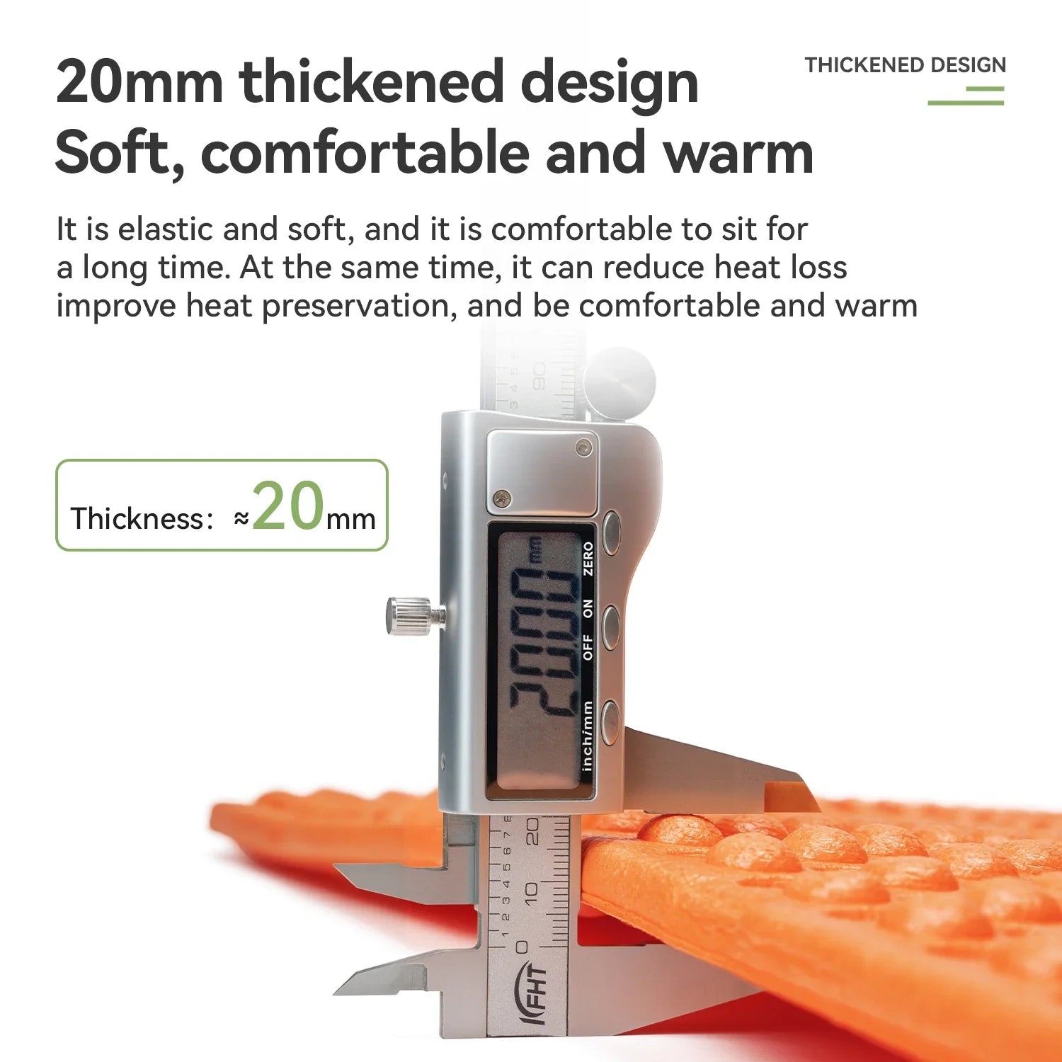 Qunature Global - Ultralight Folding Sleeping Pad Waterproof R-Value 1.8 for Camping & Hiking - 20mm thickness