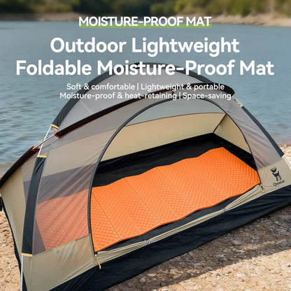 Qunature Global - Ultralight Folding Sleeping Pad Waterproof R-Value 1.8 for Camping & Hiking - Lightweight and moisture-proof