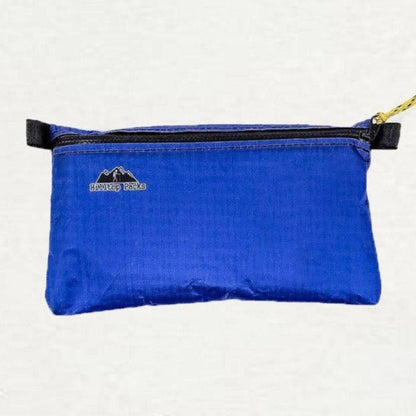 Hilltop Packs LLC - Ultralight Zipper Pouches - Classic Patterns - Challenge D50T Fabric - Blue, medium