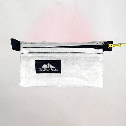 Hilltop Packs LLC - Ultralight Zipper Pouches - Classic Patterns - Challenge D50T Fabric - White, small
