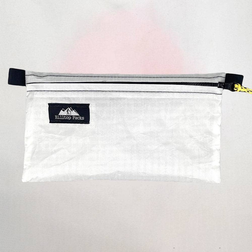 Hilltop Packs LLC - Ultralight Zipper Pouches - Classic Patterns - Challenge D50T Fabric - White, medium