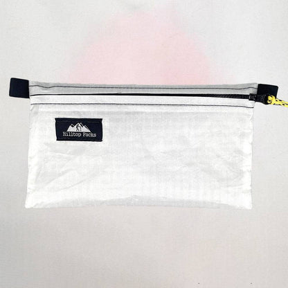 Hilltop Packs LLC - Ultralight Zipper Pouches - Classic Patterns - Challenge D50T Fabric - White, medium