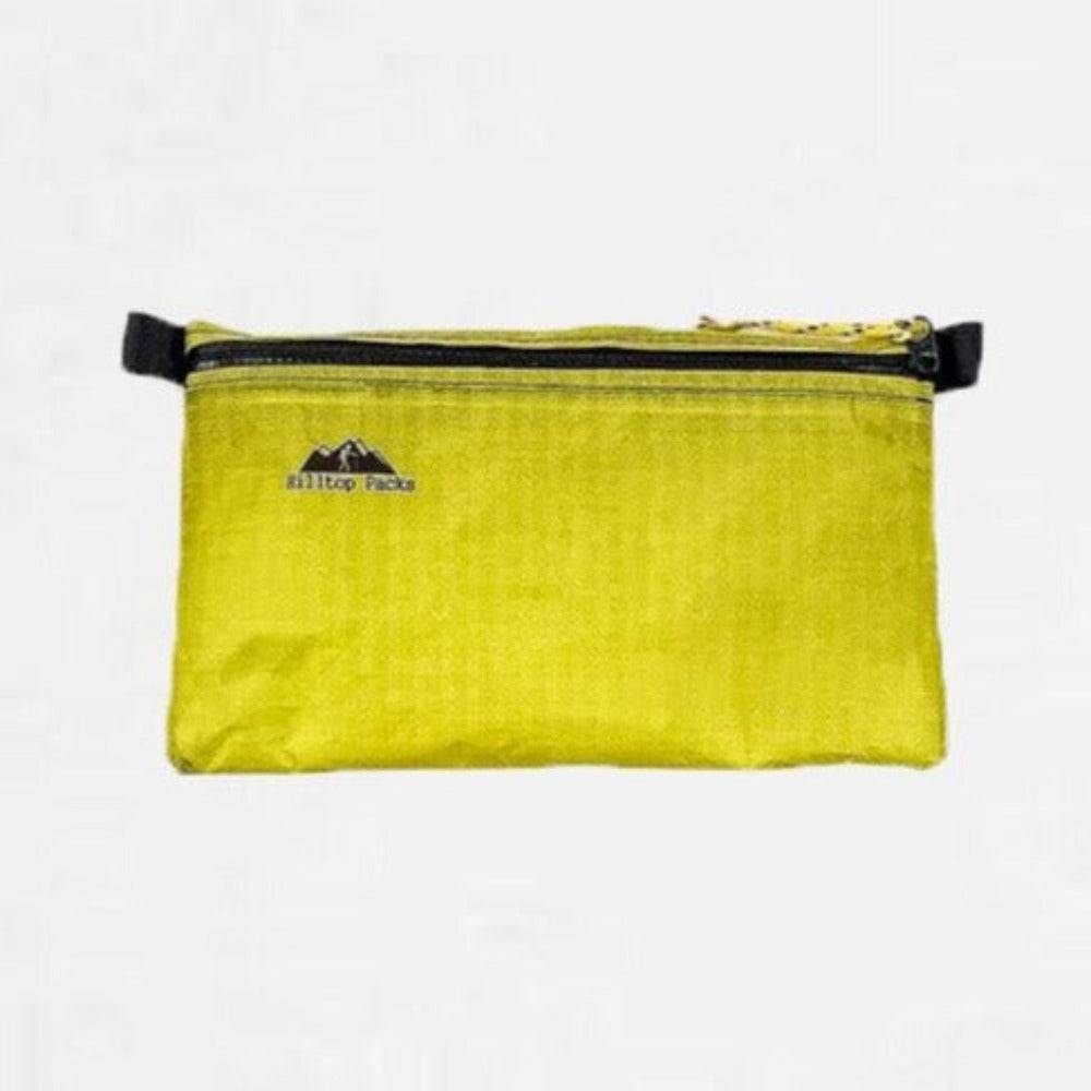 Hilltop Packs LLC - Ultralight Zipper Pouches - Classic Patterns - Challenge D50T Fabric - Yellow, small