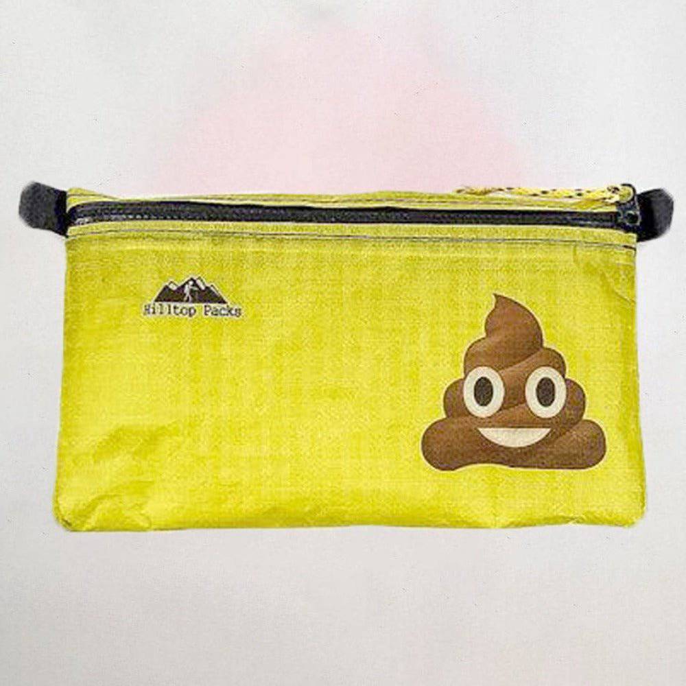 Hilltop Packs LLC - Ultralight Zipper Pouches - Classic Patterns - Challenge D50T Fabric - Poop, small