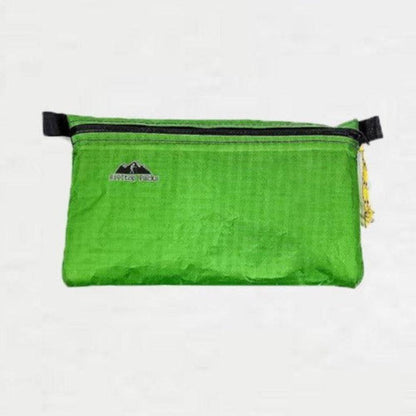 Hilltop Packs LLC - Ultralight Zipper Pouches - Classic Patterns - Challenge D50T Fabric - Green, small