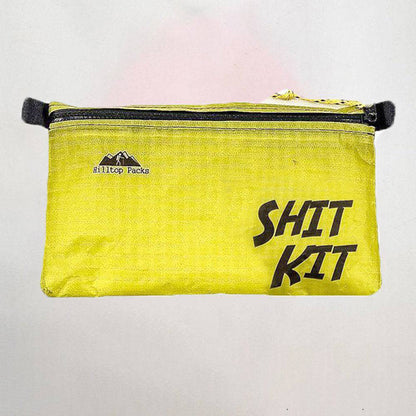 Hilltop Packs LLC - Ultralight Zipper Pouches - Classic Patterns - Challenge D50T Fabric - Shit kit, medium